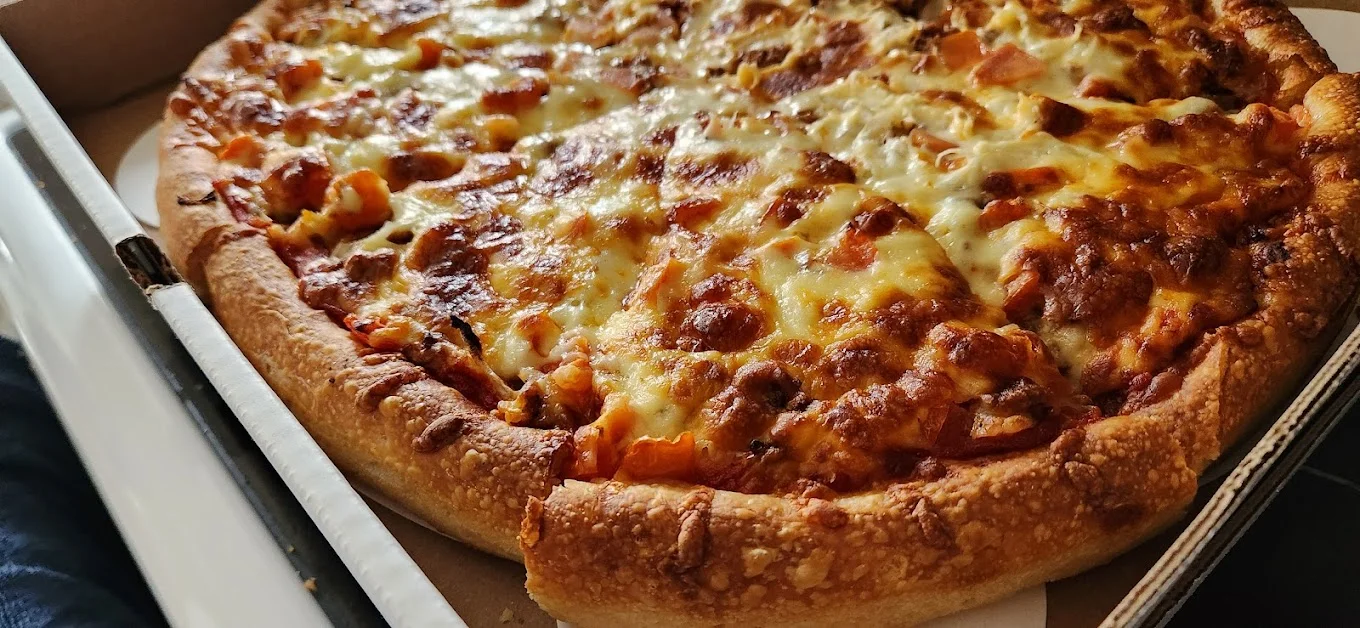 Classic Pepperoni Pizza at Acadia Pizza